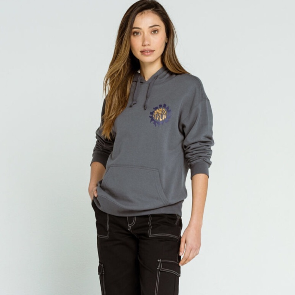 NWT RVCA Shepard Slate Blue Hoodie
